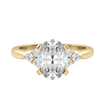 Load image into Gallery viewer, CALM OVAL CUT MOISSANITE ENGAGEMENT RING