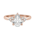 Load image into Gallery viewer, CALM PEAR CUT MOISSANITE ENGAGEMENT RING