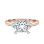 Load image into Gallery viewer, CALM PRINCESS CUT MOISSANITE ENGAGEMENT RING