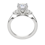 Load image into Gallery viewer, CALM ROUND CUT MOISSANITE ENGAGEMENT RING