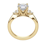 Load image into Gallery viewer, CALM ROUND CUT MOISSANITE ENGAGEMENT RING