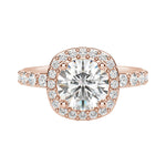 Load image into Gallery viewer, CHER ROUND CUT MOISSANITE ENGAGEMENT RING