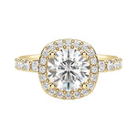 Load image into Gallery viewer, CHER ROUND CUT MOISSANITE ENGAGEMENT RING