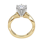 Load image into Gallery viewer, CHIC CLASSIC ROUND CUT MOISSANITE ENGAGEMENT RING