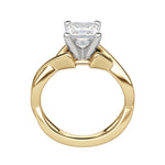 Load image into Gallery viewer, CHIC CLASSIC ASSCHER CUT MOISSANITE ENGAGEMENT RING