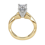 Load image into Gallery viewer, CHIC CLASSIC EMERALD CUT MOISSANITE ENGAGEMENT RING