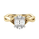 Load image into Gallery viewer, CHIC CLASSIC OVAL CUT MOISSANITE ENGAGEMENT RING
