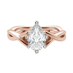 Load image into Gallery viewer, CHIC CLASSIC PEAR CUT MOISSANITE ENGAGEMENT RING