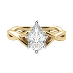 Load image into Gallery viewer, CHIC CLASSIC PEAR CUT MOISSANITE ENGAGEMENT RING