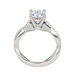 Load image into Gallery viewer, CHIC ACCENTED OVAL CUT MOISSANITE ENGAGEMENT RING