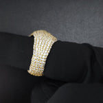 Load image into Gallery viewer, CROSS MADE IN 925 SILVER STUDDED WITH VVS COLORLESS MOISSANITE STONE HIPHOP RING