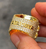 Load image into Gallery viewer, CUSTOM MEN’S ICED OUT VVS MOISSANITE DIAMOND RING
