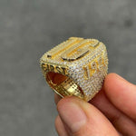 Load image into Gallery viewer, CUSTOM MEN’S ICED OUT VVS MOISSANITE DIAMOND RING