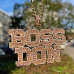 Load image into Gallery viewer, CUSTOM NAME BAGUETTE MOISSANITE DIAMOND BIG SIZE HIP HOP PENDANT