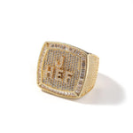 Load image into Gallery viewer, CUSTOMIZE ICED OUT MINI LETTER HIP HOP MOISSANITE INLAID PERSONALITY SQUARE RING