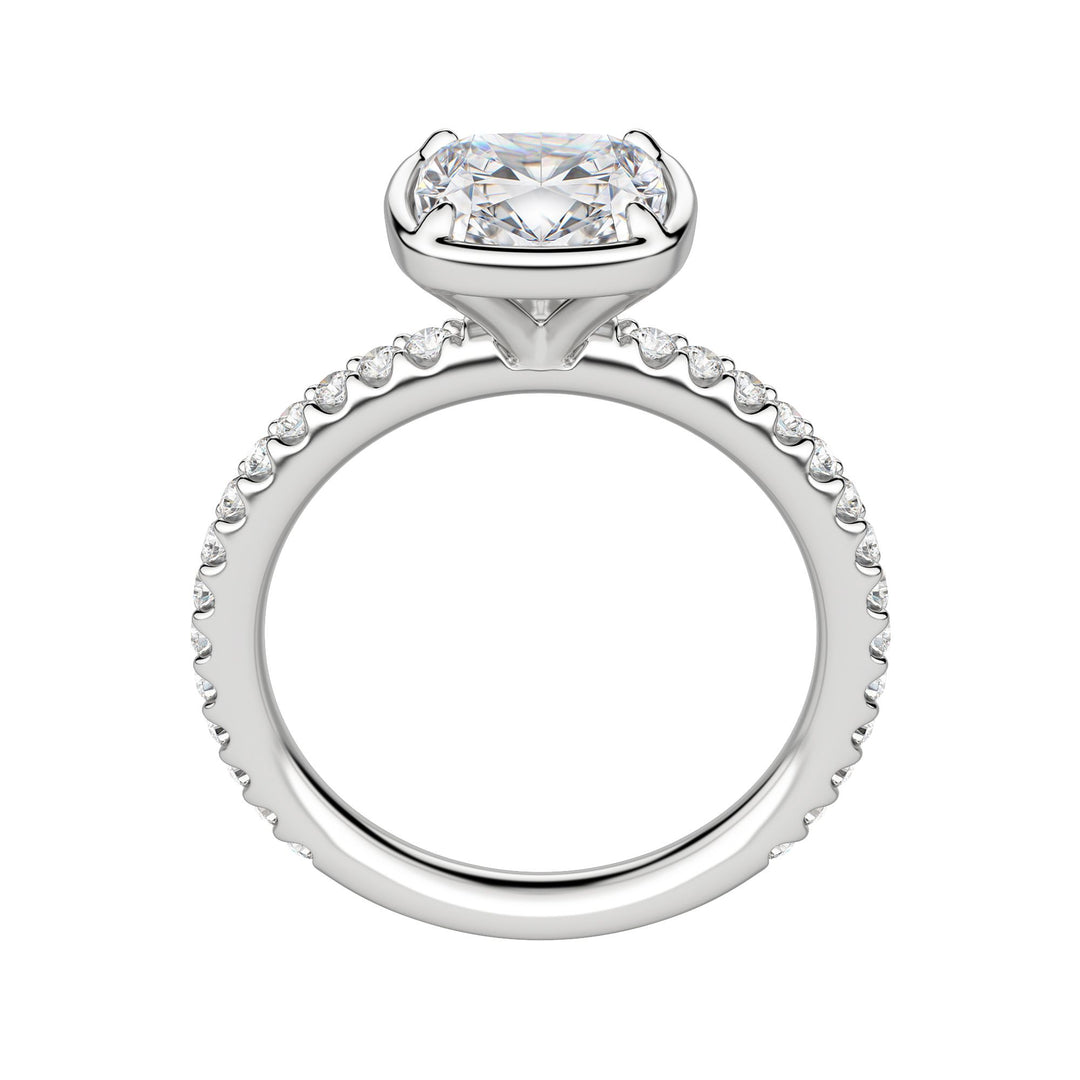 DAHL CUSHION CUT MOISSANITE ENGAGEMENT RING
