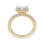 Load image into Gallery viewer, DAHL EMERALD CUT MOISSANITE ENGAGEMENT RING