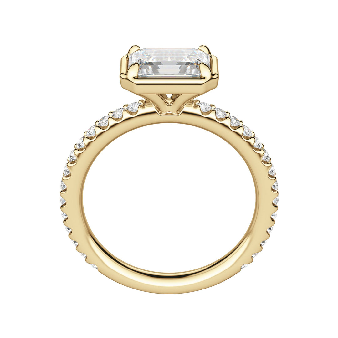 DAHL EMERALD CUT MOISSANITE ENGAGEMENT RING