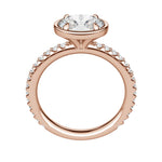 Load image into Gallery viewer, DAHL OVAL CUT MOISSANITE ENGAGEMENT RING
