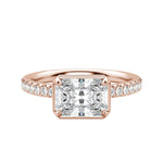Load image into Gallery viewer, DAHL RADIANT CUT MOISSANITE ENGAGEMENT RING