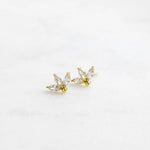 Load image into Gallery viewer, DAINTY MARQUISE CUT MOISSANITE EARRINGS FOR WOMEN