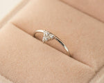 Load image into Gallery viewer, DELICATE TRIANGLE THREE STONE MOISSANITE ANNIVERSARY RING BAND FOR GIFT