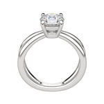 Load image into Gallery viewer, DEMI ROUND CUT MOISSANITE ENGAGEMENT RING