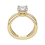 Load image into Gallery viewer, DEMI ROUND CUT MOISSANITE ENGAGEMENT RING