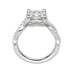 Load image into Gallery viewer, DITA CUSHION CUT MOISSANITE MOISSANITE ENGAGEMENT RING