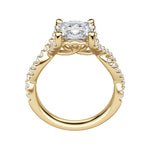 Load image into Gallery viewer, DITA CUSHION CUT MOISSANITE MOISSANITE ENGAGEMENT RING