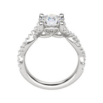 Load image into Gallery viewer, DITA ROUND CUT MOISSANITE ENGAGEMENT RING