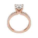 Load image into Gallery viewer, DUET ACCENTED HEART CUT MOISSANITE ENGAGEMENT RING