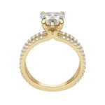 Load image into Gallery viewer, DUET ACCENTED HEART CUT MOISSANITE ENGAGEMENT RING