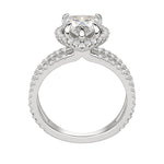 Load image into Gallery viewer, DUET HALO HEART CUT MOISSANITE ENGAGEMENT RING