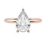 Load image into Gallery viewer, EAVE CLASSIC PEAR CUT MOISSANITE ENGAGEMENT RING