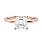 Load image into Gallery viewer, EAVE CLASSIC ASSCHER CUT MOISSANITE ENGAGEMENT RING