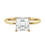 Load image into Gallery viewer, EAVE CLASSIC ASSCHER CUT MOISSANITE ENGAGEMENT RING