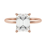 Load image into Gallery viewer, EAVE CLASSIC EMERALD CUT MOISSANITE ENGAGEMENT RING