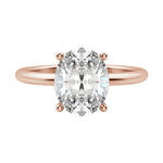 Load image into Gallery viewer, EAVE CLASSIC OVAL CUT MOISSANITE ENGAGEMENT RING