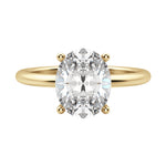 Load image into Gallery viewer, EAVE CLASSIC OVAL CUT MOISSANITE ENGAGEMENT RING
