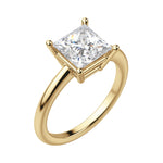 Load image into Gallery viewer, EAVE CLASSIC PRINCESS CUT MOISSANITE ENGAGEMENT RING