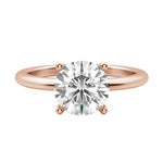 Load image into Gallery viewer, EAVE CLASSIC ROUND CUT MOISSANITE ENGAGEMENT RING