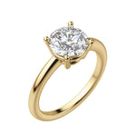 Load image into Gallery viewer, EAVE CLASSIC ROUND CUT MOISSANITE ENGAGEMENT RING