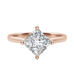 Load image into Gallery viewer, EAVE KITE PRINCESS CUT MOISSANITE ENGAGEMENT RING