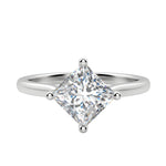 Load image into Gallery viewer, EAVE KITE PRINCESS CUT MOISSANITE ENGAGEMENT RING