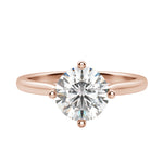 Load image into Gallery viewer, EAVE KITE ROUND CUT MOISSANITE ENGAGEMENT RING