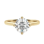 Load image into Gallery viewer, EAVE KITE ROUND CUT MOISSANITE ENGAGEMENT RING