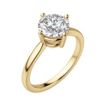 Load image into Gallery viewer, EAVE KITE ROUND CUT MOISSANITE ENGAGEMENT RING