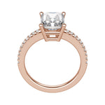 Load image into Gallery viewer, EAVE ACCENTED RADIANT CUT MOISSANITE ENGAGEMENT RING
