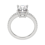 Load image into Gallery viewer, EAVE ACCENTED RADIANT CUT MOISSANITE ENGAGEMENT RING